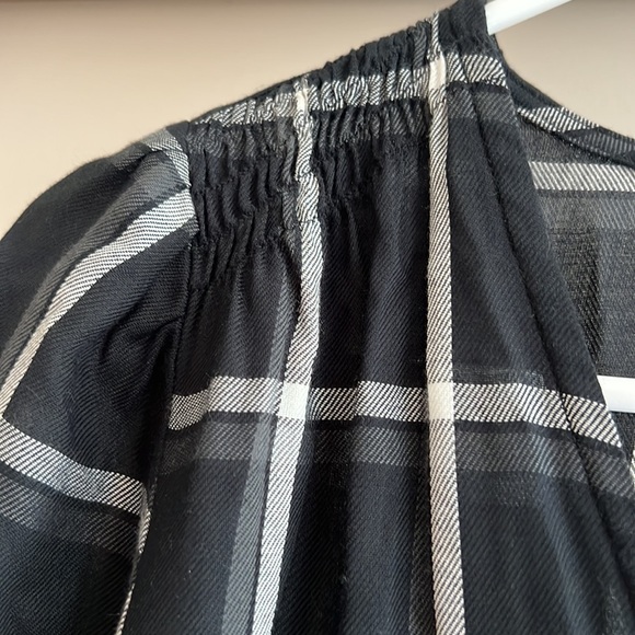 NWT Banana Republic Factory Size Small Plaid Blouse - Picture 6 of 17